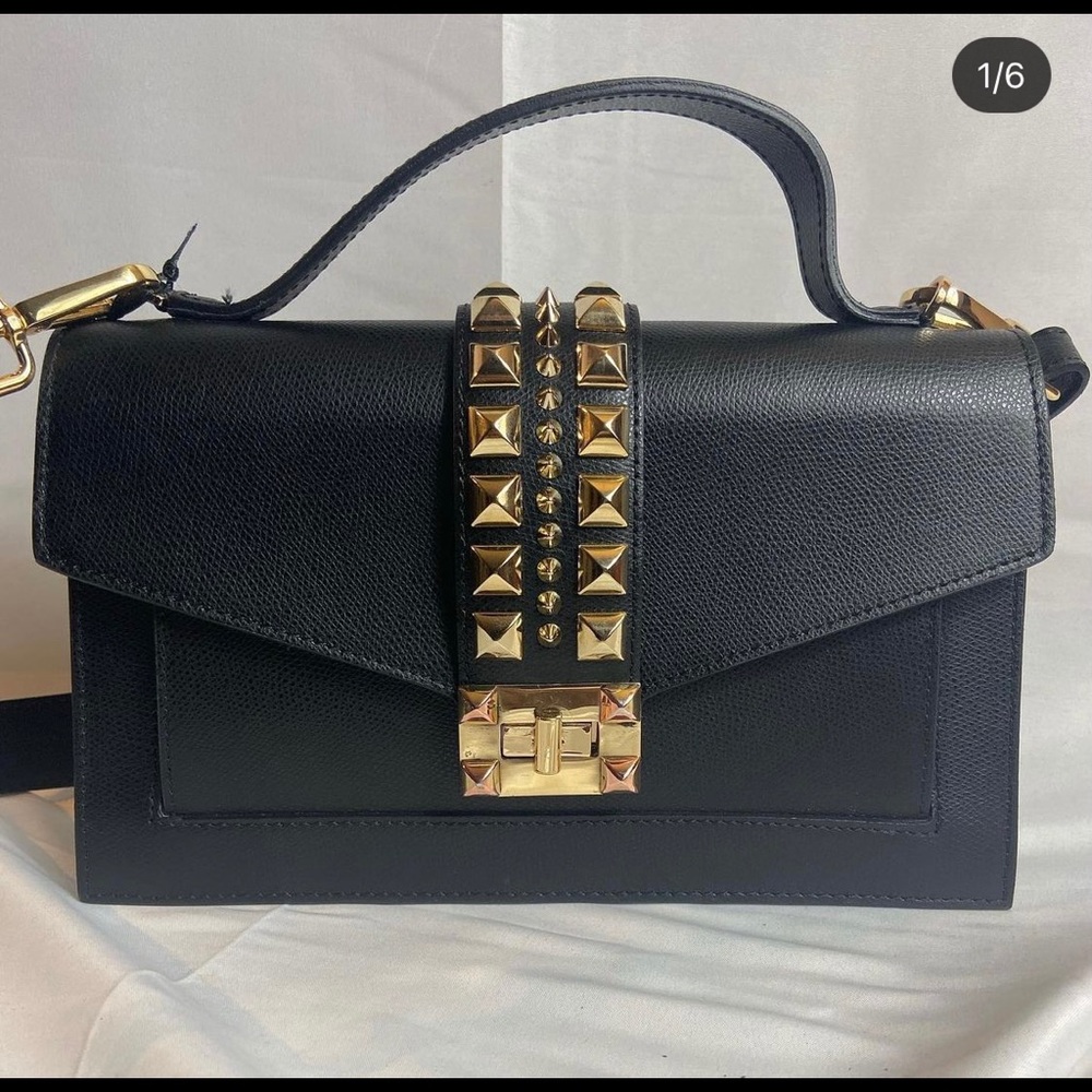 Valentino Black Studded Crossbody